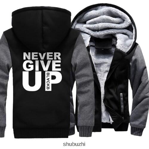 Never Give Up Letter Printed Mens Hoodies New Arrival Mo Salah Barcelona Homme Sportswear Brand Clothings Streetwear Tops