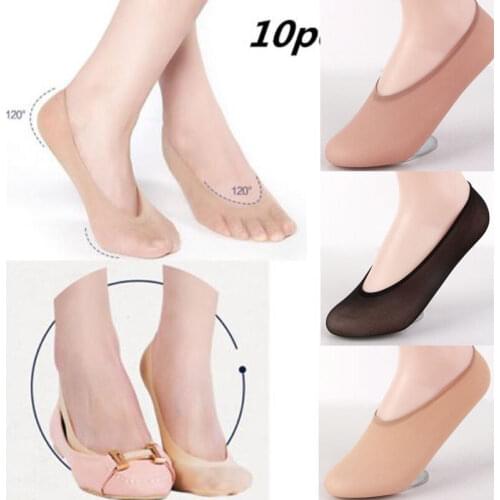 NEW 2020 Women Antiskid Invisible Liner No Show 10 Pairs Lot Cotton Ped Low Cut Socks Soft Summer
