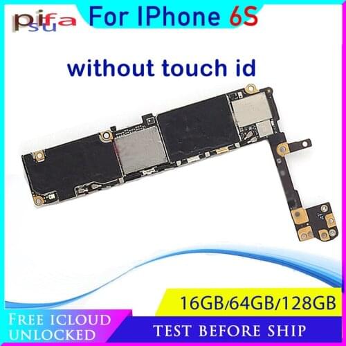 Original unlocked for iphone 6S 4.7inch Motherboard Without Touch ID,for iphone 6s Logic boards with Chips,16gb / 64gb / 128gb