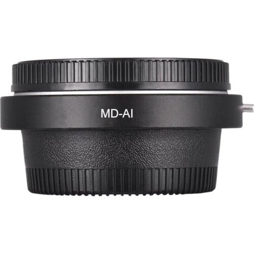 Lens Mount Adapter Ring for Minolta MD Lens Adapter for Nikon AI F Lens Mount Adapter with Glass Lens
