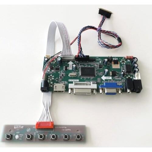Fit B125XW01 B125XW02 LP125WH2 12.5" LVDS 40Pins 1366*768 LCD panel WLED VGA DVI M.NT68676 screen controller board DIY kit