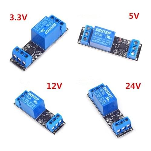 3.3V 5V 12V 24V 1 Channel Relay Module Low Level Trigger Optocoupler Isolation Relay Module
