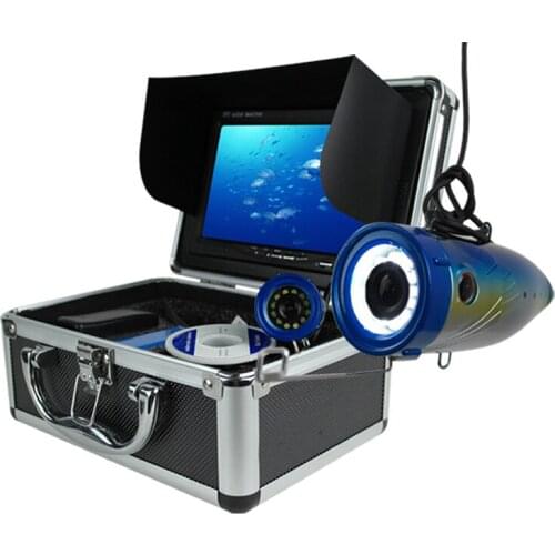 Fish Finder 30M Depth Underwater Waterproof 7"HD Video Display Anti-Sunshine Monitor Fishing Camera Infrared Lamp ICE Fishing