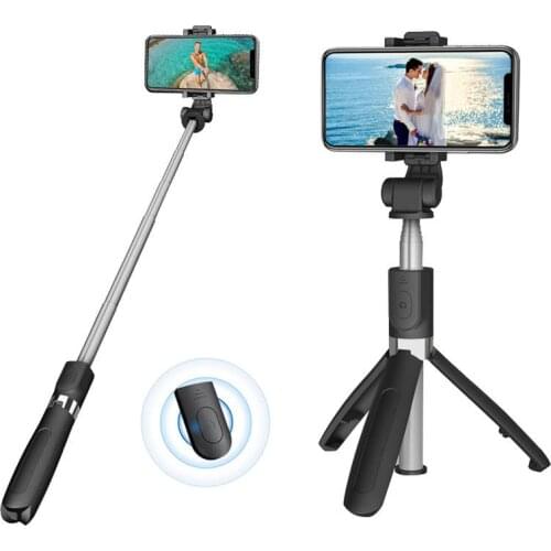 Phone Stabilizer 5 in 1 Bluetooth Wireless Selfie Stick Tripod Foldable Monopods with Remote Control for Phones Gopro Cameras