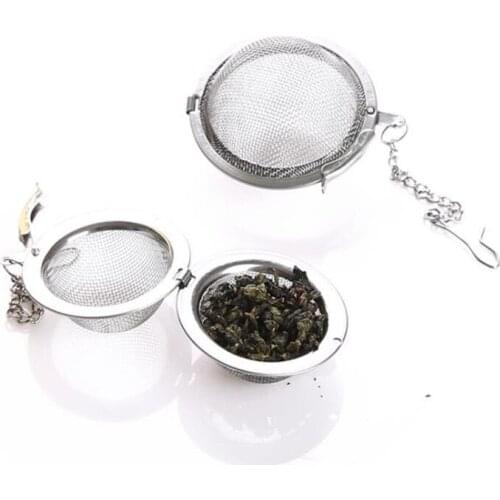 100pcs Stainless Steel Tea Infuser Tea Mesh Ball Infuser Strainer Filters Interval Diffuser Egg Shaped Tea Locking Spice Mesh JF
