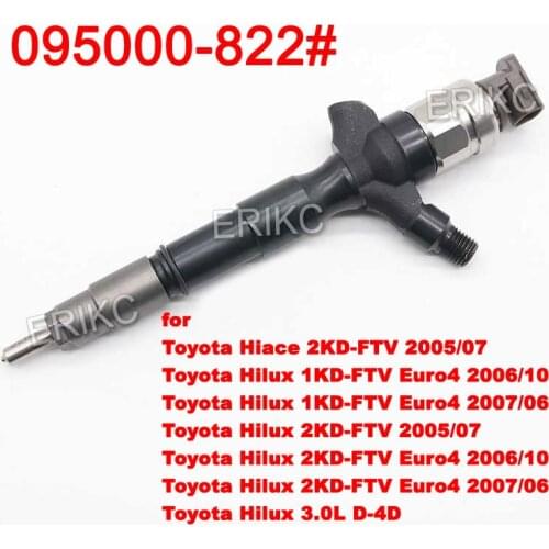 095000-8223 Diesel Engine Nozzle Assy 095000-8220 095000-8222 Common Rail Fuel Injector 9709500-822 for TOYOTA 1KD 2KD Injector