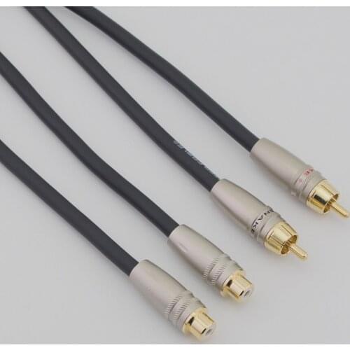 Hifi rca audio extension cable 2rca male to 2rca female, AV amplifier extension audio cable high fidelity and high quality
