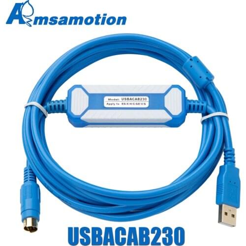 USBACAB230 for Delta PLC Programming Cable USB TO RS232 Adapter For USB-DVP ES EX EH EC SE SV SS Series Cable