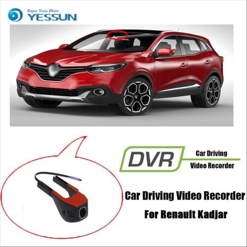 YESSUM for Renault Kadjar Car Driving Video Recorder DVR Control Wifi Camera Registrator Dash Cam Original Style