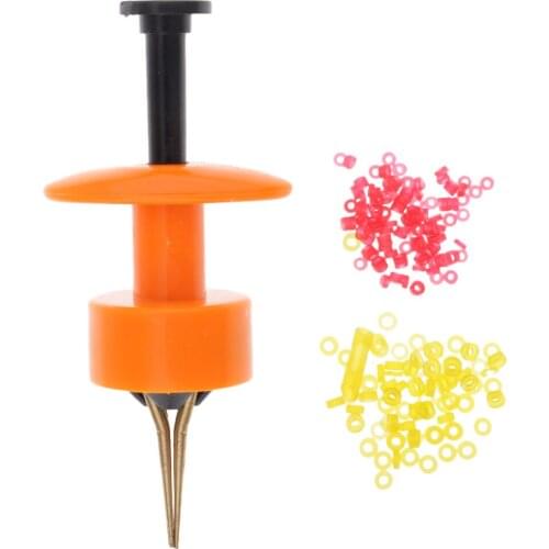 1 Pieces Portable Copper Bloodworm Clip Baits Earthworm Clip Tackle Tool Replacement Tackles