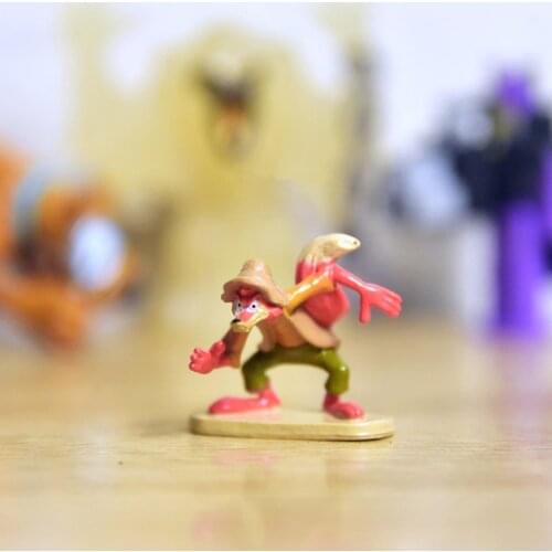 12Pieces 2.5cm DIsney Long nose honest John fox cartoon doll hand made model ornaments