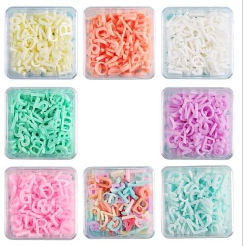 200pcs/set new creative 10mm resin alphabet letter beads for diy mobile phone case beauty patch accessories loose beads jewelry