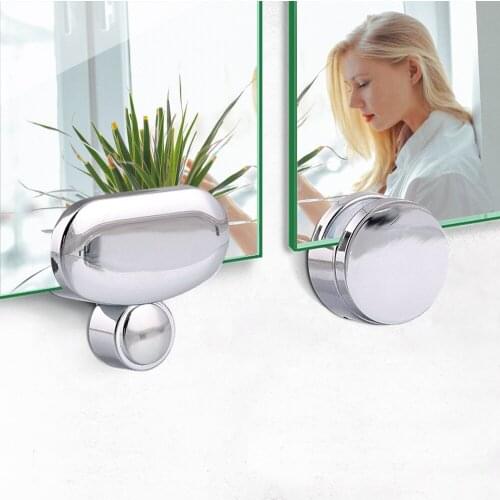 4PCS Glass Clamps Wall Mount Frameless Mirror Clip Bathroom Glass Clip Fixed Fitting Mirrors Clamping Thickness:3-5mm