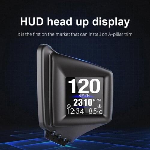 50% Hot Sales A401 Car HUD Head-up Display GPS OBD Dual Modes Driving Computer Speedometer for Vehicles