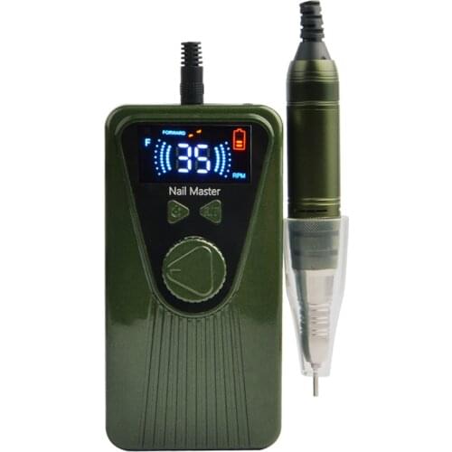 Portable Rechargeable 30W 35000RPM Electric Nail Drill Low Noise Strong Nail File Drill Cordless Manicure Pedicure Machine