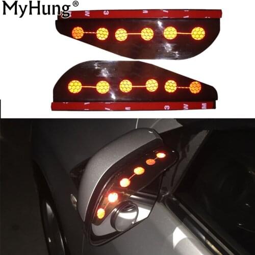 For Volkswagen VW Passat Car Rear View Mirror Rain Eyebrow Waterproof Reflective Protector Cover Rain Shield Shade Cover 2Pcs