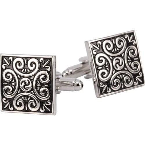 Hot sale New high quality Vintage Wave Pattern Cuff Link Retro Exquisite Mens Sleeve Nail hot style free shipping