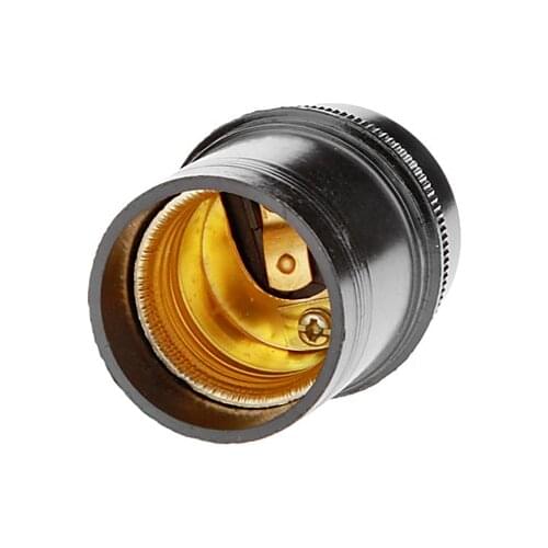 IWHD DIY Fitting E27 Lamp Bulb Holder Black White 110v-220v Lighting Accessory Fitting E27 Lamp Bulb Socket Base