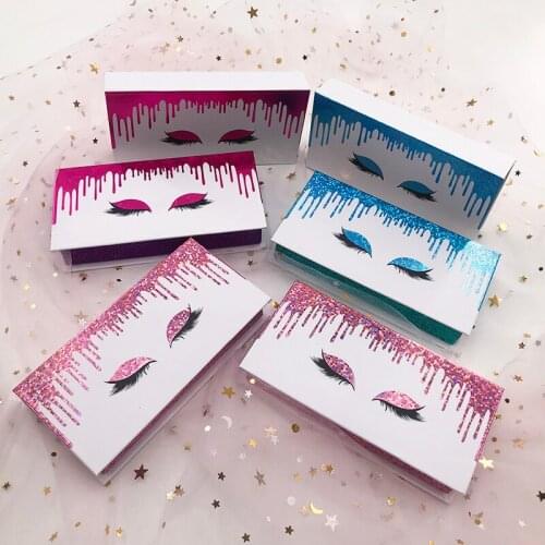 False Eyelash Packaging Box Lash boxes packaging custom logo 3D Mink eyelashes Cils book style magnet case eye eyelashes box