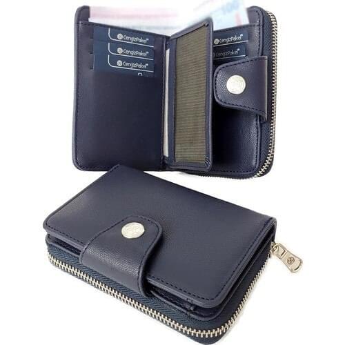 Cengiz Pakel Small Size Dark Blue Women 'S Wallet