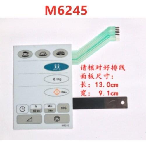 Microwave oven panel membrane switch M6245 switch touch control button
