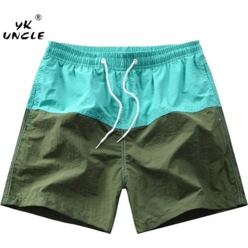 YK UNCLE Summer Board Shorts Men Casual Fashion Splicing Contrast Beach Shorts Hawaii Shorts Man Straight Shorts XL-3XL Hot sale