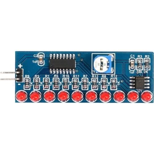 NE555+CD4017 Running LED Flow LED Light Electronic Production Suite DIY Kit