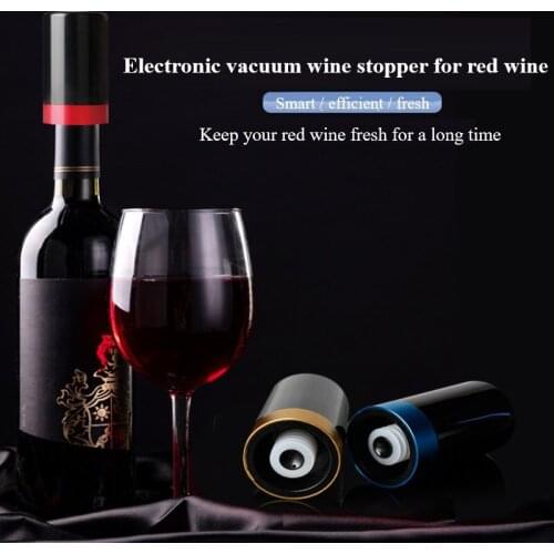 NEW Automatic Vacuum Red Wine Stopper Red Wine Electric Vacuum Stopper Wine Fresh-keeping Stopper Electric Memory Wine Stopper