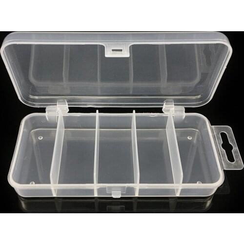NEW Outdoor 5 Compartments Multifunctional Fish Tackle Box for Fishing Lures Hooks Tackle Box Other Tools Jewelries Storage