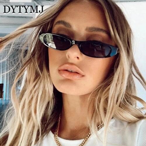 DYTYMJ 2021 Vintage Sun Glasses for Women 2021 Cat Eye Eyeglasses Women Fashion Sunglasses for Female Brown Gafas De Sol Mujer