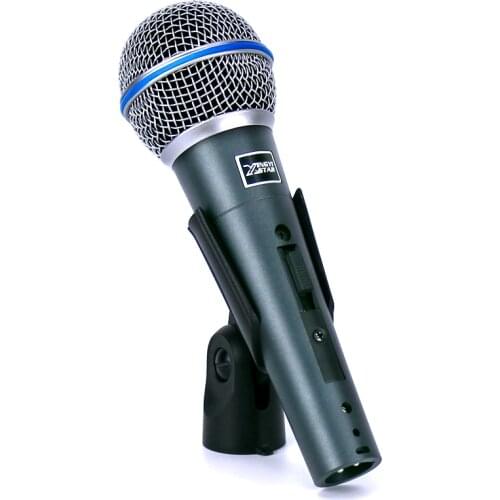 Professional Handheld Switch Cardioid Vocal Mic Dynamic Wired Microphone For BETA58A KTV Karaoke PC Sing Microfone fio Microfono