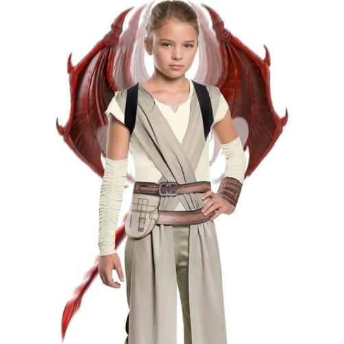 2021 Halloween Props 5 Different Colors Children Dress Up Dragon Wings Tail Masquerade Party Decoration Props Stage Performance