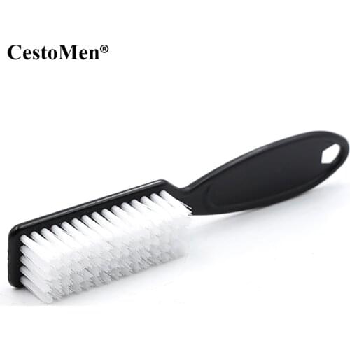 CestoMen Nylon Hair Plastic Handle Barber Haircut Cleaning Brush Comb Mini Hair Cutting Hairdressing Salon Neck Duster Brush