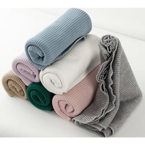 Newborn Warm Travel Essential Bedding Blanket Solid Color Knitted Childrens Wrap Sleepsack Infant Boys Girls Quilts Baby Stuff