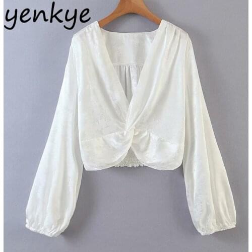Yenkye Blouses With Sleeves