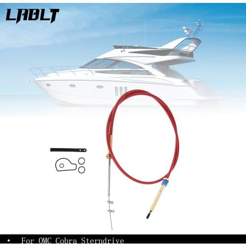 Fit For OMC Cobra Sterndrive Replaces 987661/986654 Lower Shift Cable Assembly