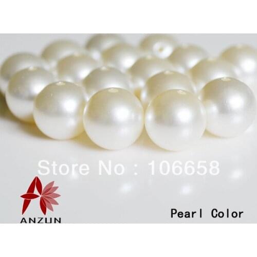 10mm 200pcs Pearl Color DIY Jewellry Accessories Round ABS Pearl Beads Hat Garment Decoration accessories