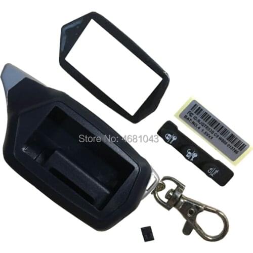 10PCS/lot Russian C9 Key case keychain Body Cover for 10 PCS Two Way Car Alarm Starline C9 C4 C6 C3 C2 C1 C5 lcd Remote Control