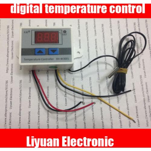 3pcs XH-W3001 digital temperature control / 12V Temperature switch / microcomputer temperature controller / thermostat switch