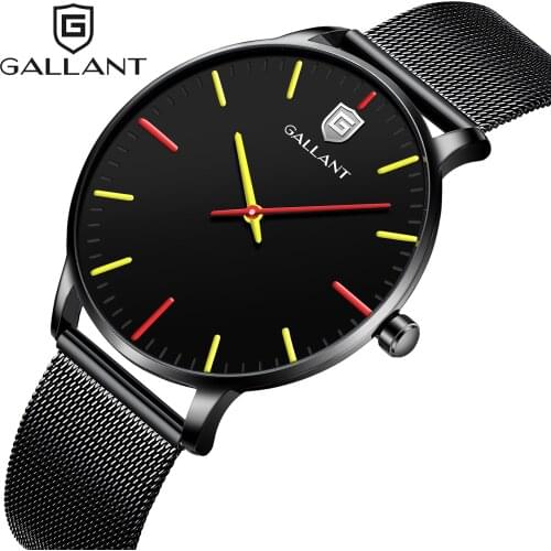 Analog Quartz Watch Unisex Watch Stainless Steel Mesh Bracelet Watches for Men Casual Minimalist Wristwatch Waterproof Watch