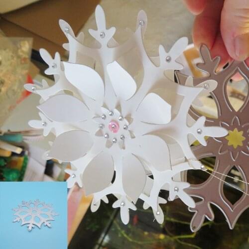 Metal cutting molds, Christmas snowflake crafts, snowflake lampshades, craft paper cards, scrapbooks, photo albums