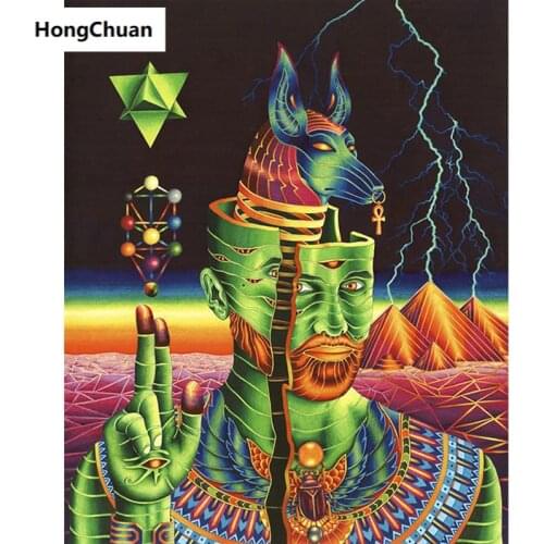 Egyptian characters fast delivery 5D DIY square/round diamond painting mosaic diamond cross stitch home decoration art gift