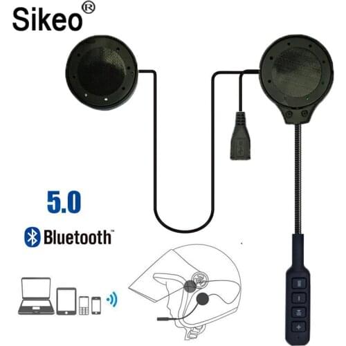 Motor Helmet Bluetooth 5.0 Headset Anti-interference For Motorcycle Helmet Riding Music Player Moto Hands Free Headphone Calling