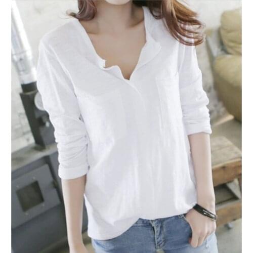 GGRIGHT Long Sleeve T Shirt Women 2019 Cotton T-Shirt Female Korean Style Woman Clothes Plus Size Tshirt Vogue Tee Shirt Femme