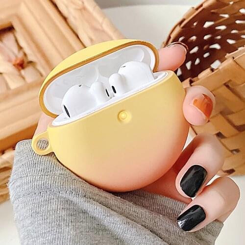 Gradient Earphone Case For Huawei Freebuds 4 Case Luxury Matte Cute Case For Freebuds 4 Hard PC Protective Cover For Freebuds 4