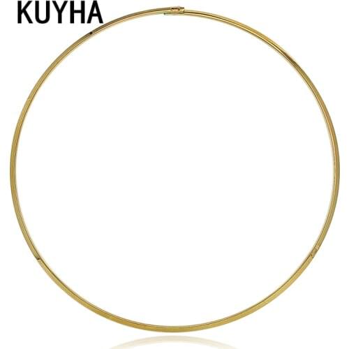 Gold/Silver Color Choker Necklace For Women Men Fashion Punk Jewelry Christmas Present High Quality