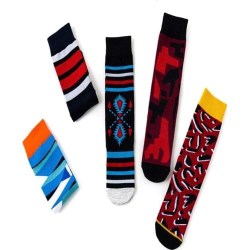 Creative hip-hop, skateboarding, mid-length cotton socks C61