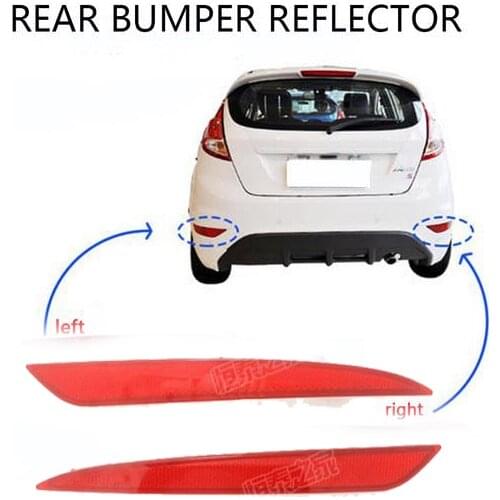 Left Right Rear Bumper Reflector Light Bumper Reflector Light Fog Lamp Assembly for Ford EDGE 2010-2014