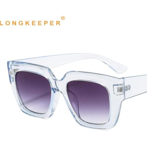 LongKeeper Vintage Square Sunglasses Women Luxury Brand Designer Cat Eye Sun Glasses Female Shades Retro Lentes De Sol Mujer