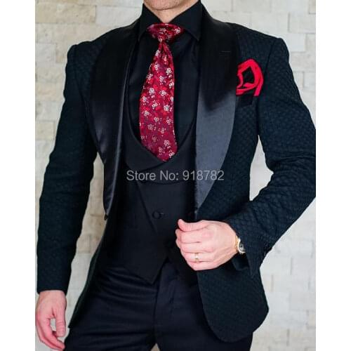Terno Masculino Slim Fit Suit Men 2019 New Arrival Fashion Formal Men Suit With Pant 3 Piece Wedding Suit For Men Costume Homme
